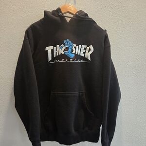 Thrasher Black Hoodie for Men‎
